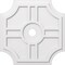 Ekena Millwork Haus Architectural Grade PVC Contemporary Ceiling Medallion, 26"OD x 3"ID x 8 1/2"C x 1"P CMP26HS-03000 - alternate 1
